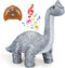 TOY Life Remote Control Dinosaur Toys for Kids 3-7+, Electronic Walking Brontosaurus Plush Dinosaur Gift