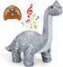 TOY Life Remote Control Dinosaur Toys for Kids 3-7+, Electronic Walking Brontosaurus Plush Dinosaur Gift
