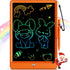 Bravokids LCD Writing Tablet, 10 Inch Doodle Board for Kids 3-8 Years Old, Educational Gift (Orange)
