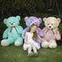 Tezituor 52'' Big Teddy Bear, Giant Stuffed Animal Plush, Rainbow Yellow Soft Gifts for Valentine, Christmas, Birthday