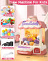Claw Machine for Kids, Mini Vending Machine with Music, Electronic Prize Dispenser for Party Birthdays, Includes 45