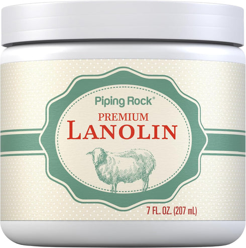 Piping Rock Lanolin Nipple Cream | 7 fl oz | Moisturizing &