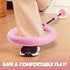 JOYIN Pink Ankle Skip Ball with Flashing Lights, Indoor & Outdoor Swing Toy for Kids, Birthday Gift for Ages 3+