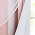 W52 L63/Per Set 2) NICETOWN Baby Room Decor, Short Window Curtains for Girls Bedroom, Mix & Match Elegance White Sheer
