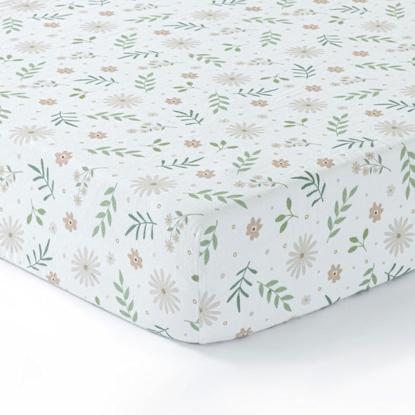 100% Cotton Jersey Knitted Muslin Crib Sheets for Boys and Girls, Soft Breathable, Machine Washable, 28"x52"x9"