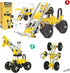 Build Your Own Excavator Toy, 150+ Pcs Vehicle Construction Toys, LoaderBit Educational STEM Kit for Ages 8-12