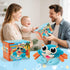 12-18 50 Tummy 1-3 Golray Baby Crawling Toys Months, Musical Dancing Walking Moving Crab with Pure Cotton & Songs, Time