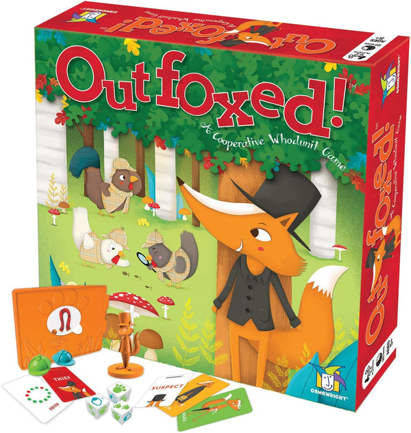OUTFOXED Classic Who Dunnit Game for Preschoolers, 4 Players