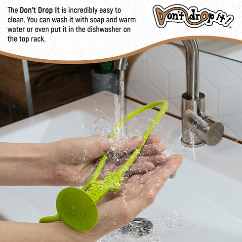 Dont Drop It Don't Drop It Silicone Suction Cup Strap Tether - Keep Cups, Bottles, Toys, and More from Hitting The