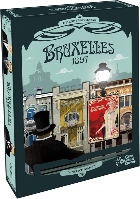 Geek Attitude Games Geek Attitude: Burxelles 1897, Board Game, Sequel to Bruxelles 1893, 2 to
