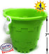 7" Set 4 Pack Matty's Toy Stop Beach Gear Plastic Castle Mold Sand Buckets (Pails) with Easy Pour Spout and Handle