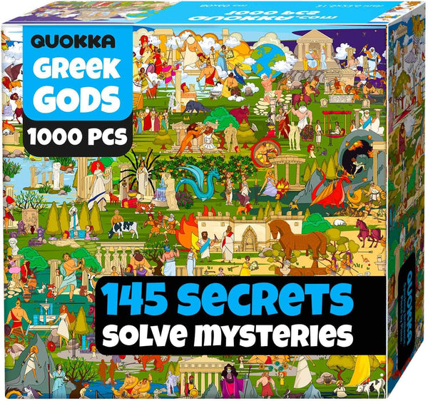 QUOKKA 1000 Piece Jigsaw Puzzle for Adults Greek Gods Puzzles for Adults