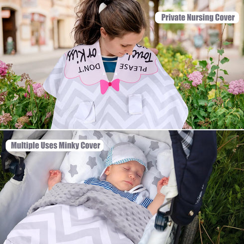 2 1 Metplus in Baby Car Seat Cover, Car Seat Canopy for Babies, Mom Nursing Cover, Minky Baby Carrier Covers, Newborn
