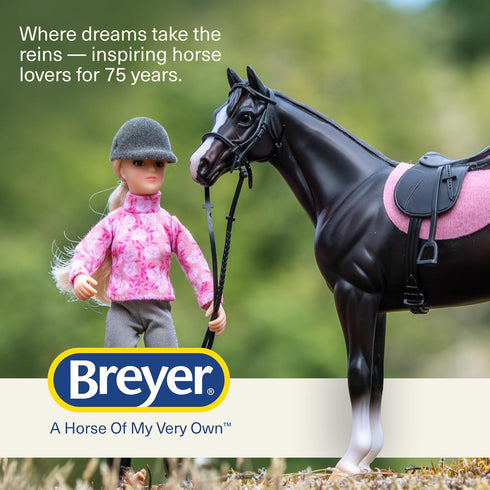 1:12 #61156 Breyer Freedom Series English Horse and Rider Figurine - Premium Scale Collectible Horse Toy - Educational