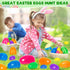 30 Pack 4 IJIGU Prefilled Easter Eggs with Toys, Bulk Mix Sizes Plastic Easter Eggs with Toys Inside, Surprise Eggs