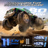 BG028 IPX7 2.4GHz 4WD 360Rotation,Flowing Light,40mins DEERC Amphibious RC Monster Truck/Boat, Waterproof Remote