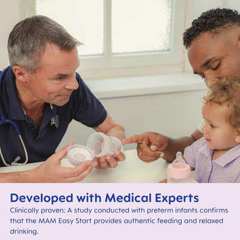 MAM 5oz Easy Start Anti-Colic Baby Bottles, Slow Flow, Breastfeeding-Like Silicone Nipple, BPA-Free