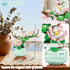 USVillGO 3 Set, Poinsettia-Pink (1576PCS) Botanicals Bonsai Flowers Building Blocks Lucky Bamboo-Red Orchid Artificial