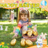 QXCMFNI 16 6 Inch PCS Jumbo Gold Plastic Easter Eggs, Giant Metallic Golden Easter Eggs Fillable Large Empty Egg