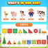 3 42PCS Otters Magnetic Tiles Toys with Farm Animals, Magnetic Building Blocks Educational STEM Toys for Birthday Party