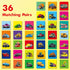 Hebayy Truck Matching Game, 72 PCS Traffic Memory Matching Cards for Toddlers, Educational Toys for Preschool Boys &