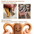 HIPPO TOYS Set 0-12 Natural Wooden Teether & Rattle for Babies Months | Montessori Sensory Toys | Plastic-Free