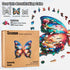 LEOGOR Wooden Puzzles for Adults - Butterfly Oasis - Large 350 Piece (16.1 x 15.1 in) Wood Jigsaws