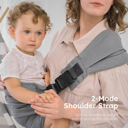 6-48 (16-44 lbs), 4XL AUYEAZGO Toddler Carrier - Premium Cotton, Large Seat & Back Support, with Large Pocket, One Size