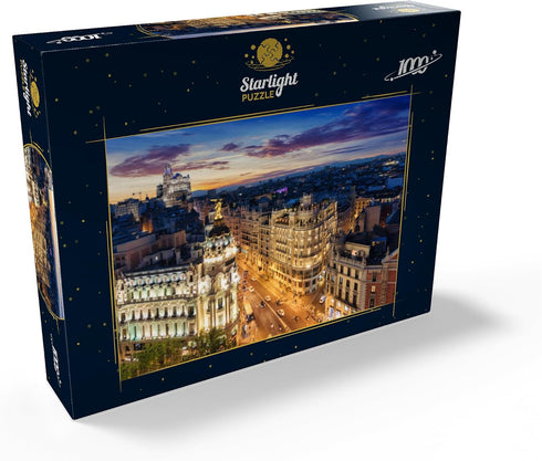 MyPuzzle Premium 1000 Piece Jigsaw Puzzle - Madrid Skyline Spain for Adults