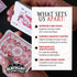 Infinitum Ghost Playing Cards - White & Red Deck with FREE Card Game eBook - Premium Standard Size