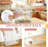 BrightRow 5 Pack Countertop Baby Bottle Organizer Clear Stackable Baby Bottle Storage Space-saving Acrylic Dustproof