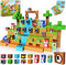 ToyUnited Magnetic Blocks, 100PCS Magnetic Building Blocks, STEM Building Game Montessori Sensory