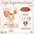 Faccito 24 Pin The Pacifier Baby Shower Games Bear Baby Shower Decorations Include Large Poster Stickers Blindfold Pin