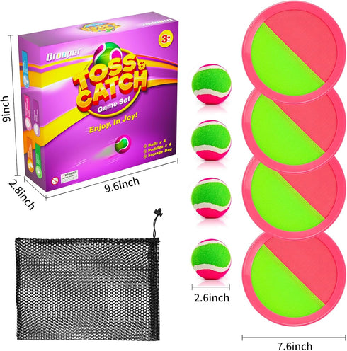 Set, 3 4 5 6 7 8 9 10 4 4 Kids Outdoor Toys - Toss and Catch Game Outside Yard Camping Beach Pool Toys Games for Boys