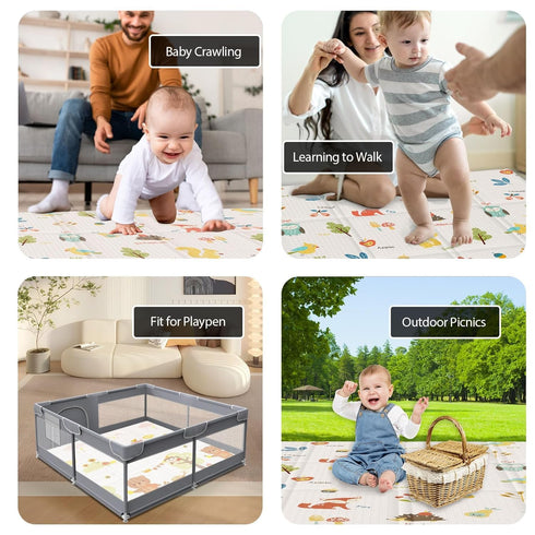 50 50 Inch XVISHX Baby Play Mat, x Play Mat Perfect for Use Baby Playpen, Foldable Baby Foam Playmat for Floor