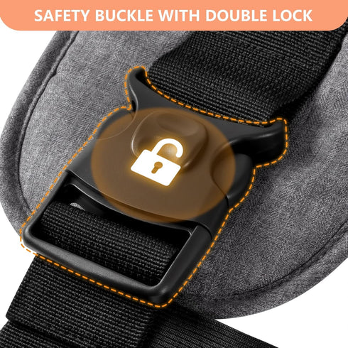 HKAI Baby Hip Carrier,Baby Carrier with Adjustable Waistband & Breathable Mesh, Ergonomic Carrier with Non-Slip Hip