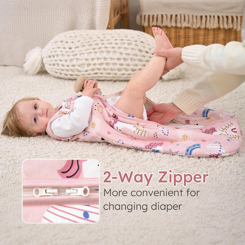 0-6 1.5 2-Way 100% Yoofoss Baby Sleep Sack Months, Tog Baby Wearable Blanket with Zipper, Cotton Organic Fabric Winter