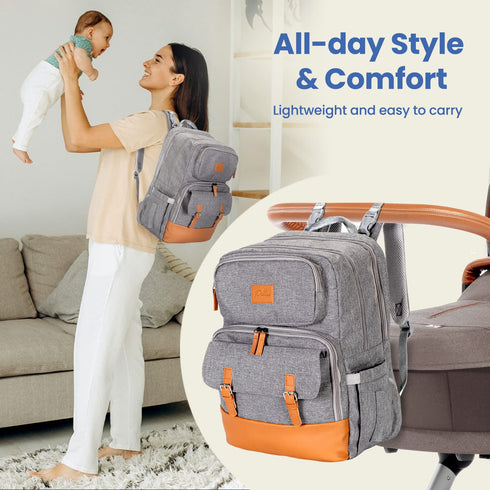 Set Diaper Bag & Shopping Cart Cover for Babies