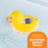 Duck Baby Bath Thermometer & Clock - Fahrenheit & Celsius Baby Bath Essentials - Soft Material Baby Products
