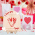 PATRDIO My First Valentine Footprint Wooden Board - Gender Revealing Wooden Decoration, Diy Footprint Wood Craft, Our