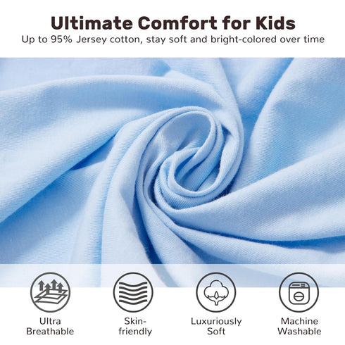 Pack of 2 Changing Pad Cover, 100% Cotton Breathable Changing Table Cover, Ultra Soft Diaper Changing Pad Covers Sheets for Newborns Infant Babies Girls Boys (Blue and Planets)