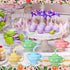 Zhehao 24 9 oz Pieces Plastic Tea Cups with Lids and Straws for Kids Tea Party Reusable Disposable Party Teacups Bulk