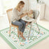 Unicorn Castle Splat Mat for Under High Chair Waterproof Baby Play Splat Mat for Art Crafts Non Slip High Chair Food