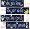 Yookeer 4 Pcs Space Room Decor for Kids Boys Outer Space Wall