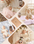 100% 40"x36"(Pink lulumoon Muslin Ruffle Baby Blanket - Soft Breathable Cotton Newborn Wrap for Stroller Travel & Car