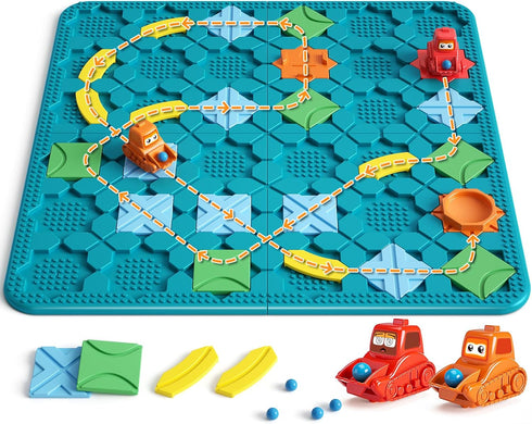 Kids Board Games Learning Toys, STEM Educational Logic Kits with 200+ Challenges, Brain Puzzles for Boys Girls Ages