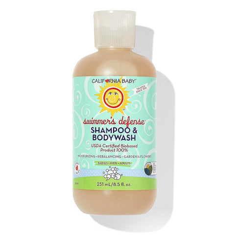 California Baby Swimmer's Defense, 100% Plant-Based, Moisturizing After Swim Shampoo for Kids, 251 mL / 8.5 fl. oz.