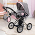Convertible Doll Stroller with Handbag - Adjustable Handle & Foldable Design
