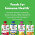 Immunity Multipack, 4-3.2oz Once Upon a Farm Organic Blend Mango, Banana & Spirulina and Apple, Cherry & Elderberry