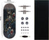 RACOFSB 34mm Pro Fingerboard Wooden Board Professional Finger Skateboard Trucks CNC Swirl Wheels (Dragon)